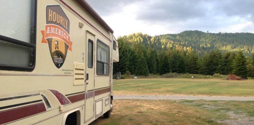 RVing through the redwoods in California
