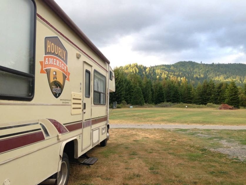 RVing through the redwoods in California