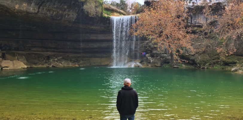 Exploring Hamilton Pool, outside of Austin