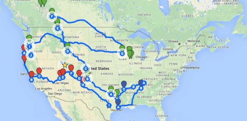 map of iowa travels