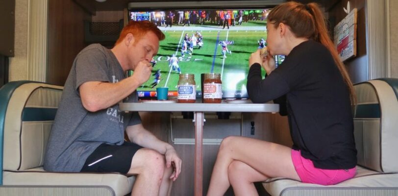 Large TV in our RV