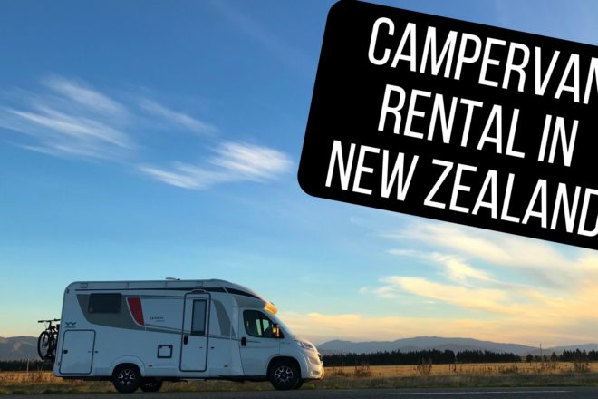 picking up our campervan rental in new zealand