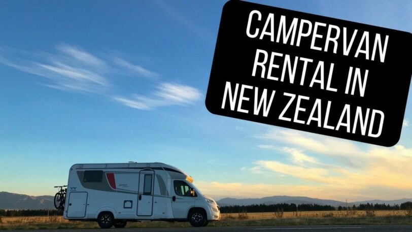 picking up our campervan rental in new zealand